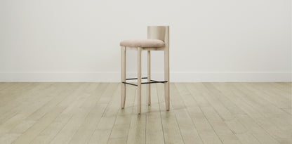 The Delancey with Onyx - Performance Velvet Dusty Rose Bar and Counter Stool