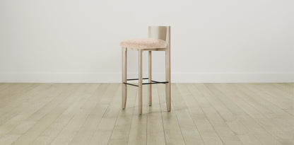 The Delancey with Brushed Brass - Shearling Shea Bar and Counter Stool