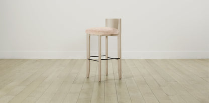 The Delancey with Brushed Nickel - Shearling Shea Bar and Counter Stool