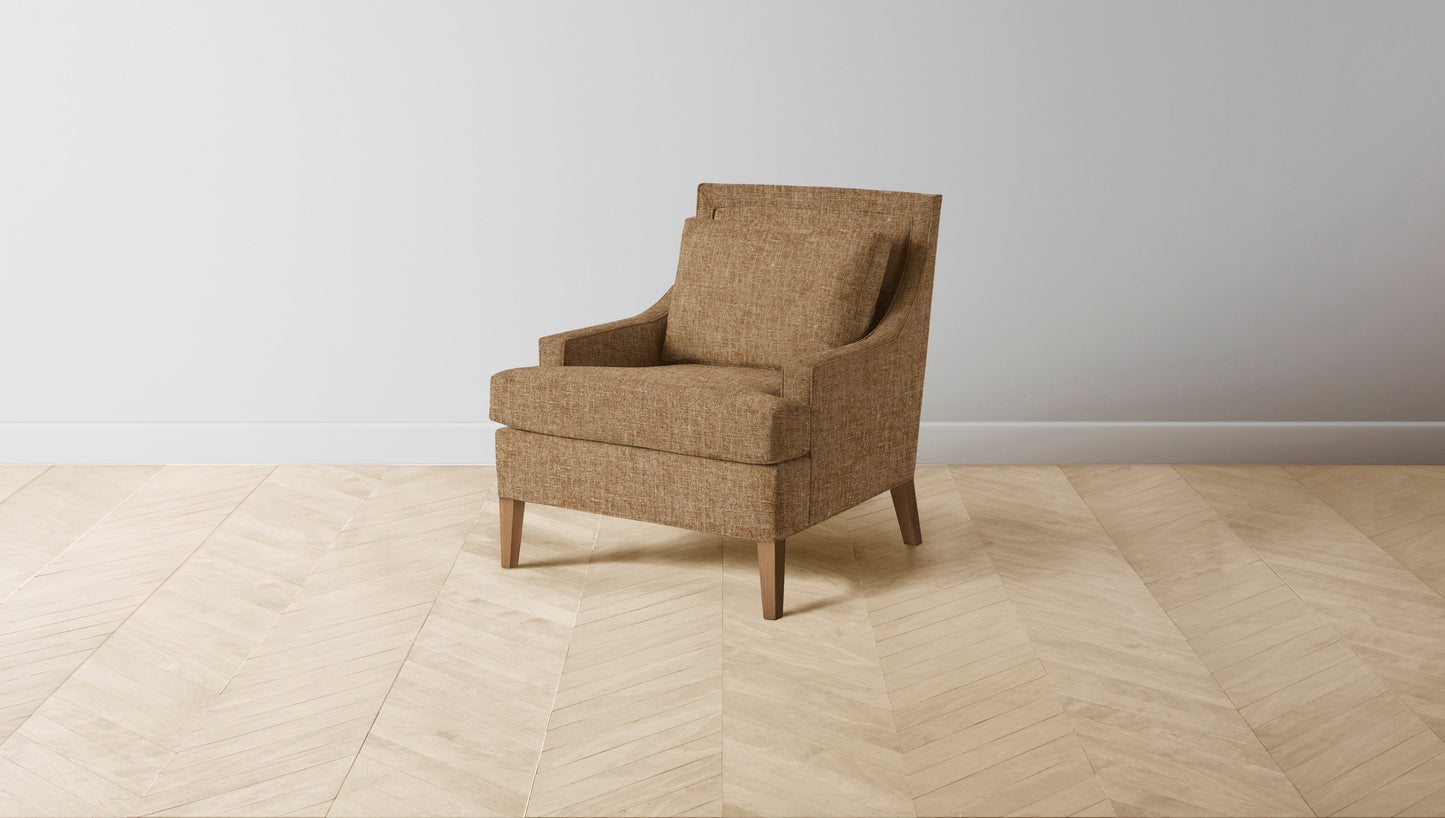 The Downing  - Belgian Linen Chai Chair