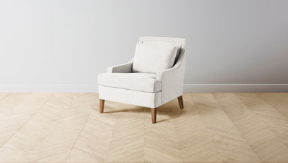 The Downing  - Belgian Linen Egret Chair