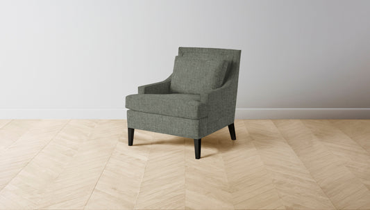 The Downing  - Belgian Linen Thyme Chair