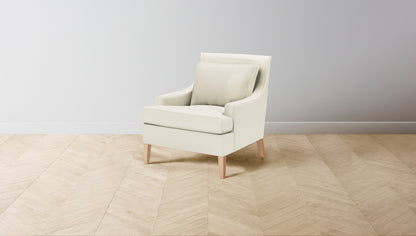 The Downing  - Pebbled Leather Swan Chair