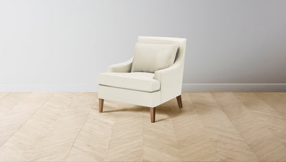 The Downing  - Pebbled Leather Swan Chair