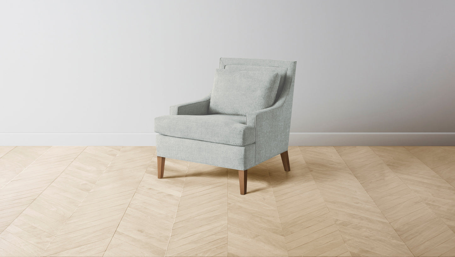 The Downing  - Performance Melange Weave Seaglass Chair