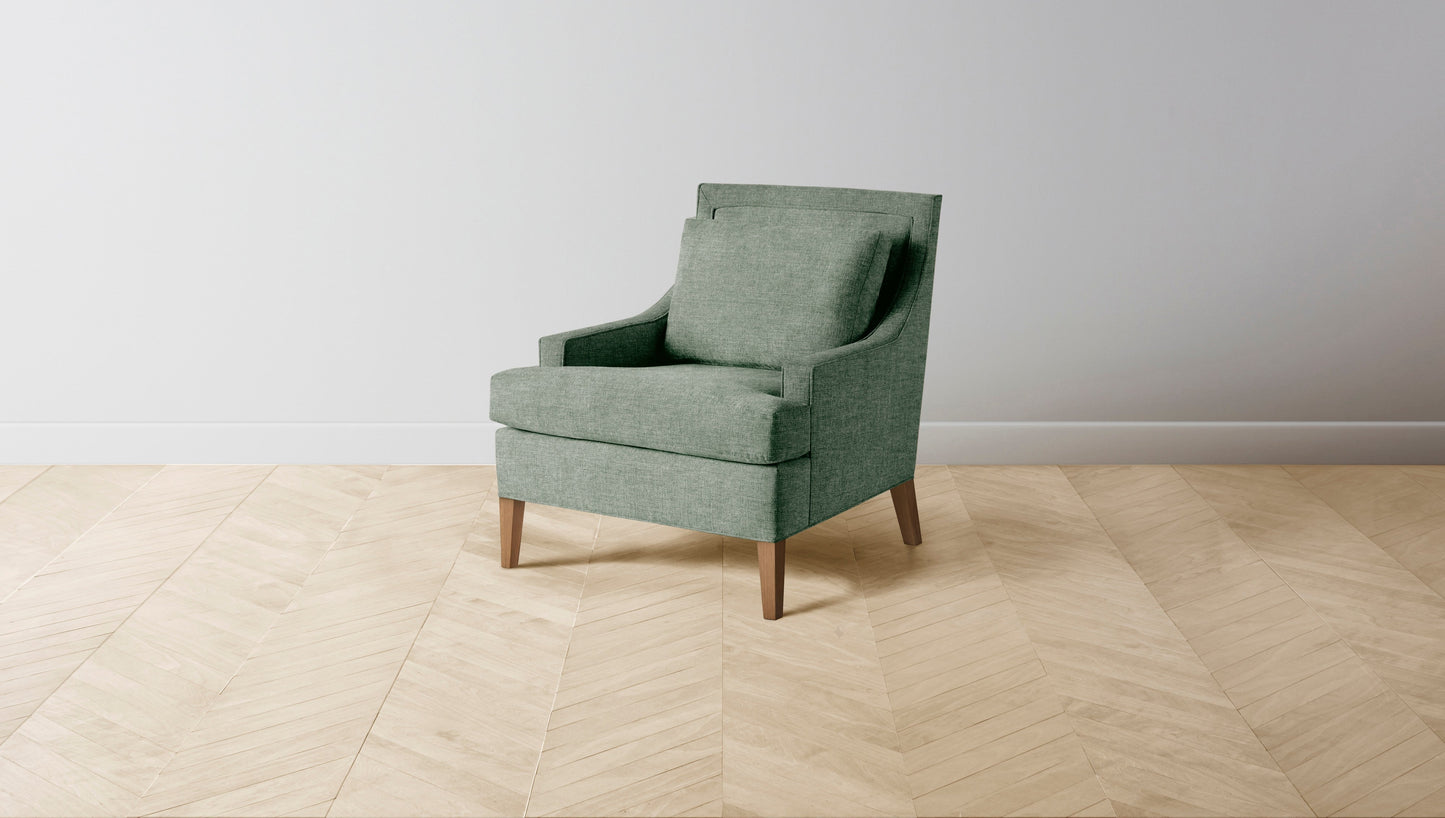 The Downing  - Performance Stonewashed Linen Aspen Chair