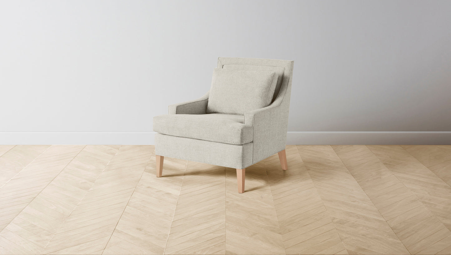 The Downing  - Performance Stonewashed Linen Dew Chair