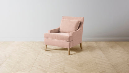 The Downing  - Performance Velvet Dusty Rose Chair