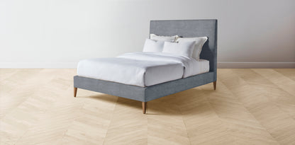 The Essex  - Performance Melange Weave Aegean Bed - 50" Headboard - Upholstered on reverse