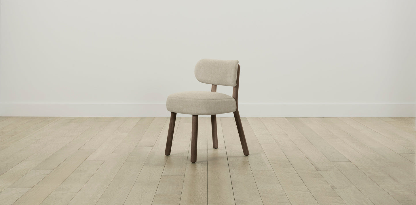 The Jane  - Belgian Linen Alder Dining Chair