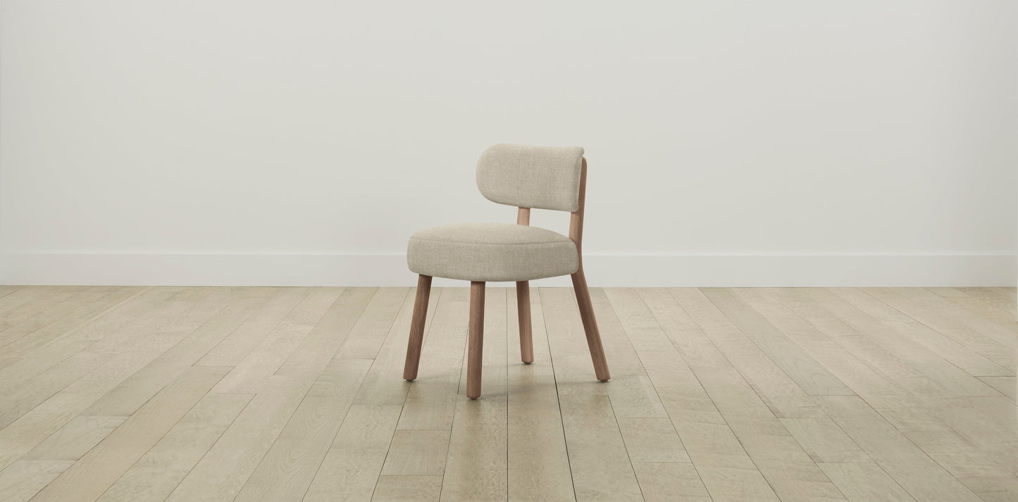 The Jane  - Belgian Linen Alder Dining Chair