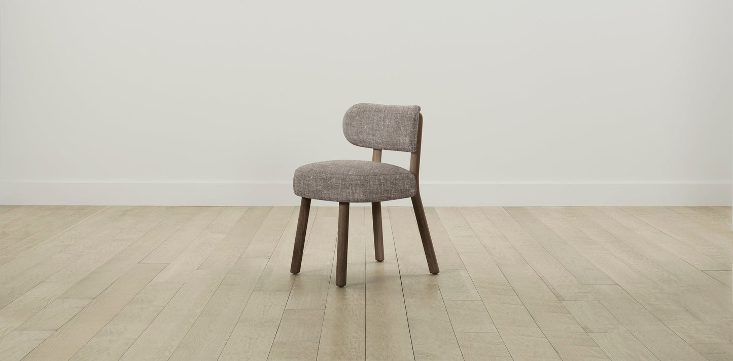 The Jane  - Belgian Linen Carob Dining Chair