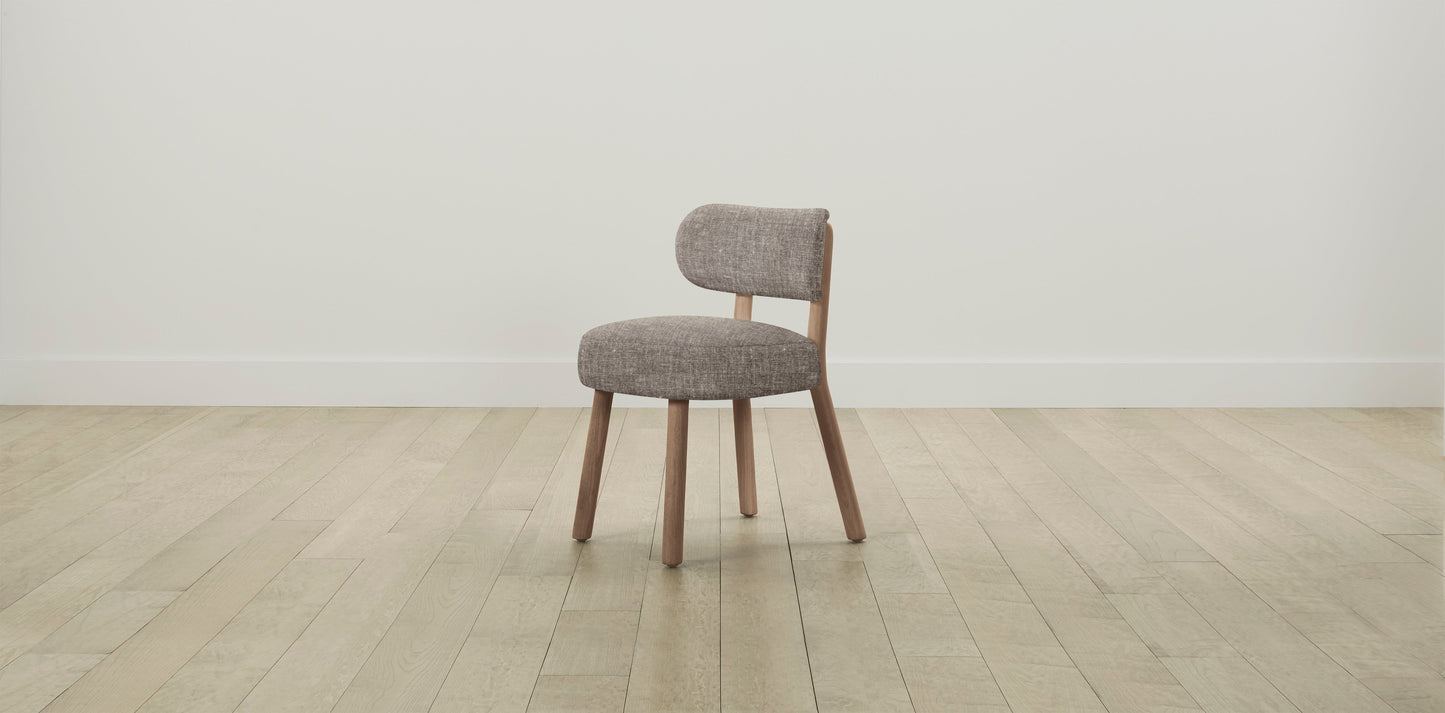 The Jane  - Belgian Linen Carob Dining Chair