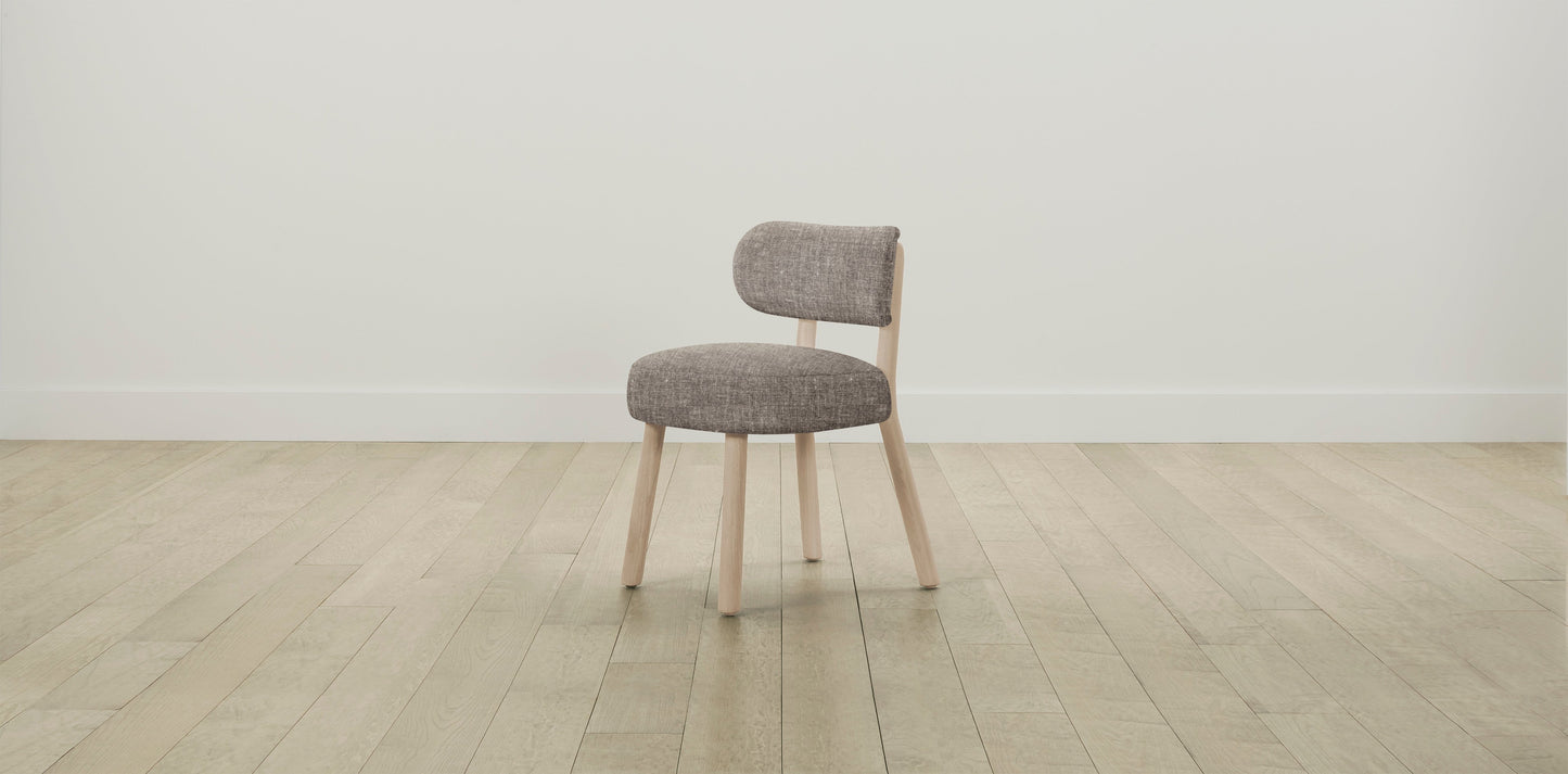 The Jane  - Belgian Linen Carob Dining Chair