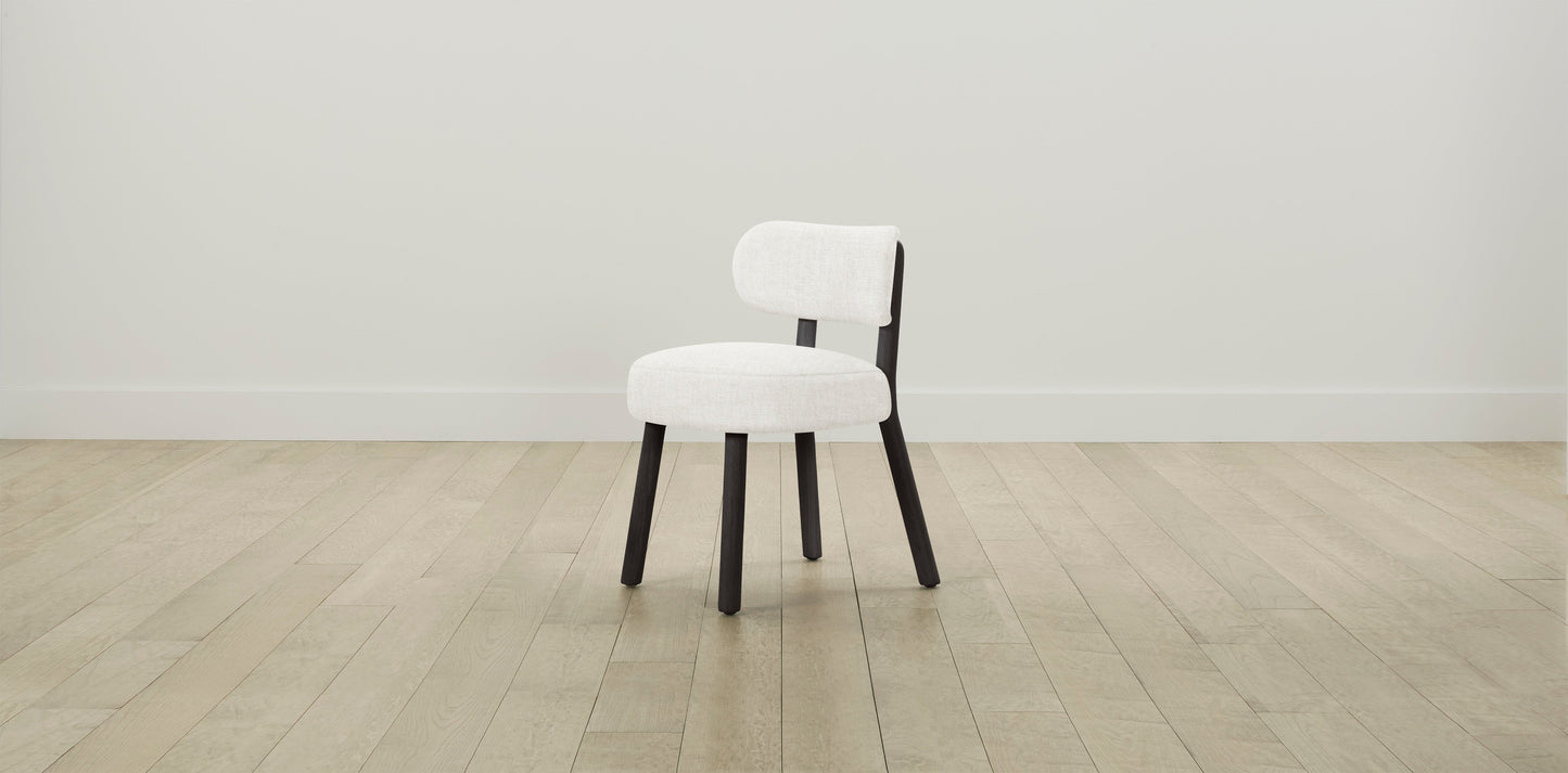 The Jane  - Belgian Linen Egret Dining Chair