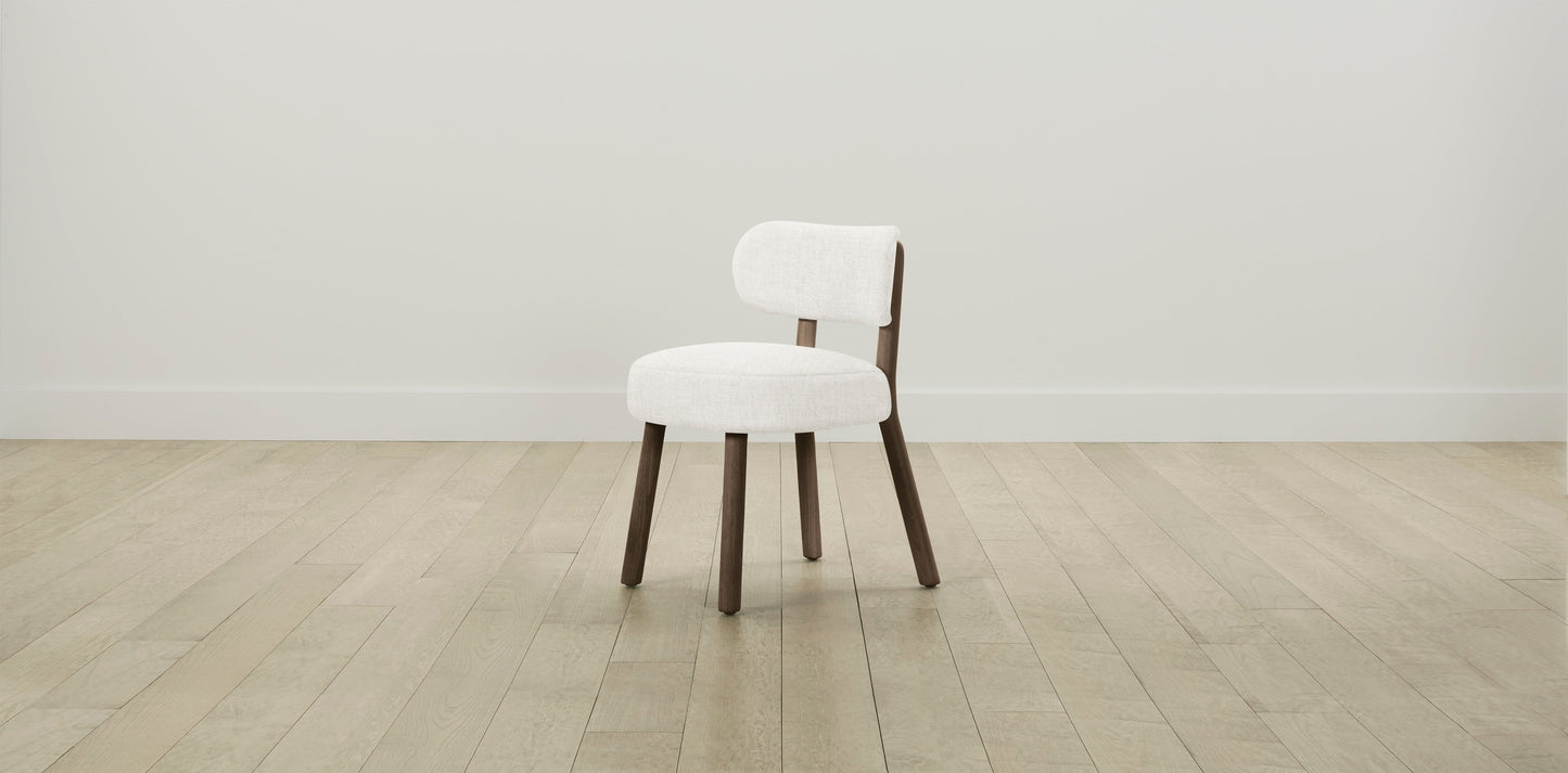 The Jane  - Belgian Linen Egret Dining Chair