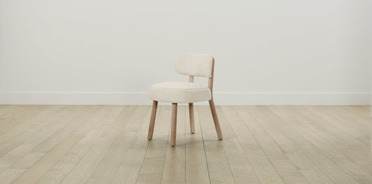 The Jane  - Italian Bouclé White Dining Chair