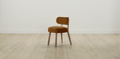 The Jane  - Mohair Brown Sugar Dining Chair