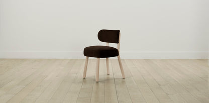 The Jane  - Mohair Chocolate Dining Chair