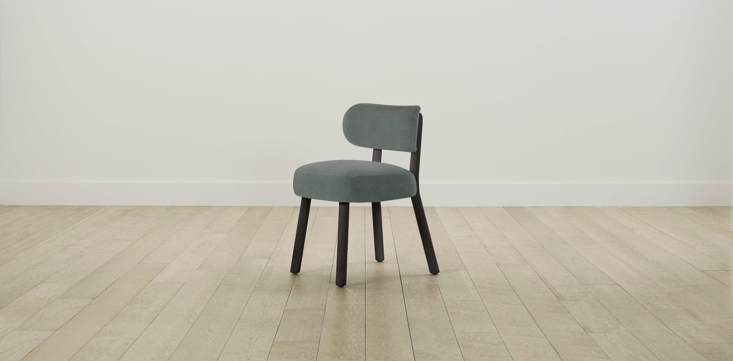 The Jane  - Mohair Fog Dining Chair