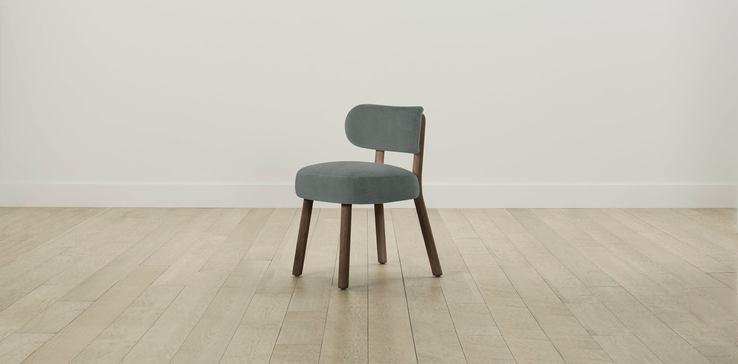 The Jane  - Mohair Fog Dining Chair