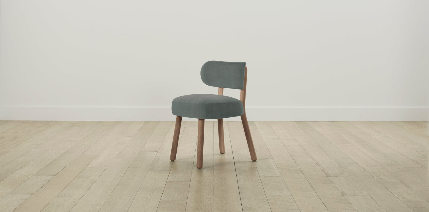 The Jane  - Mohair Fog Dining Chair