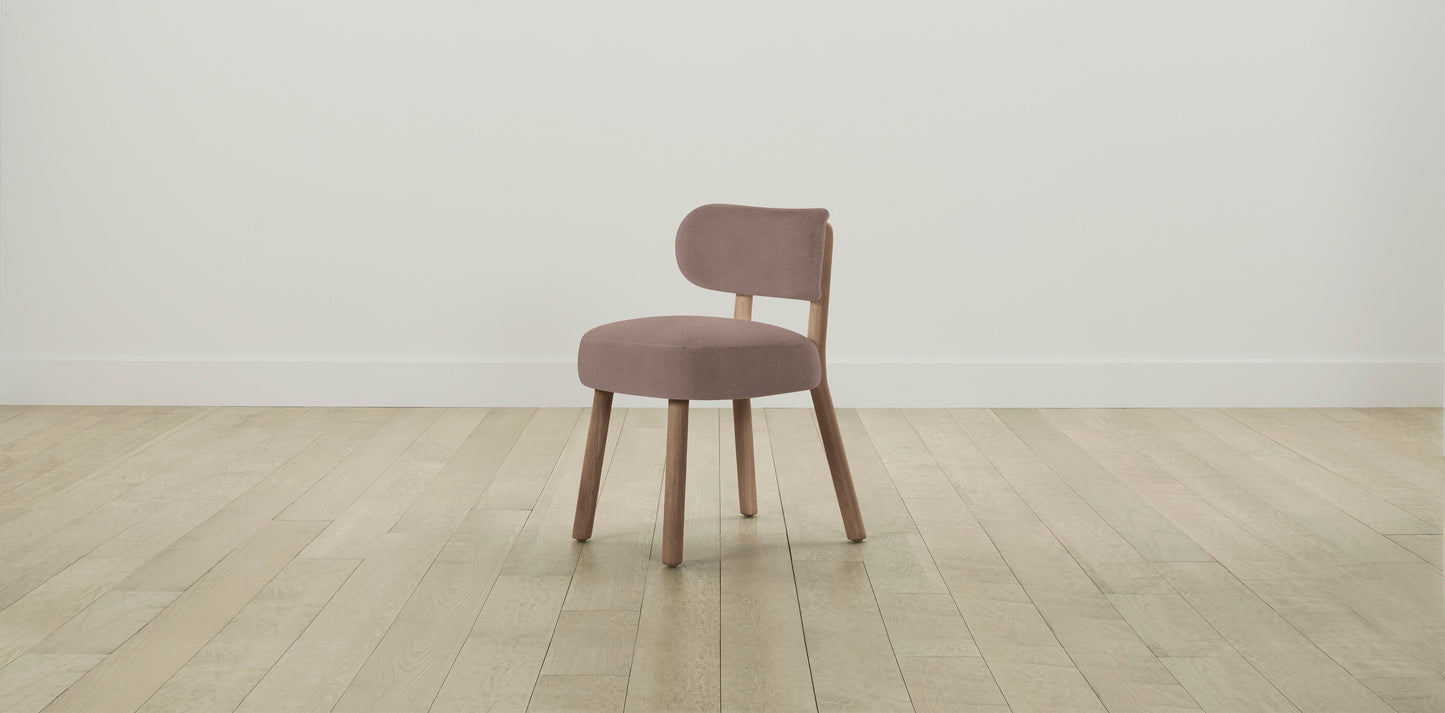 The Jane  - Mohair Peony Dining Chair