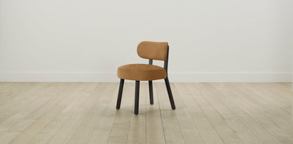 The Jane  - Nubuck Leather Saddle Dining Chair