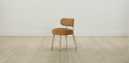 The Jane  - Nubuck Leather Saddle Dining Chair