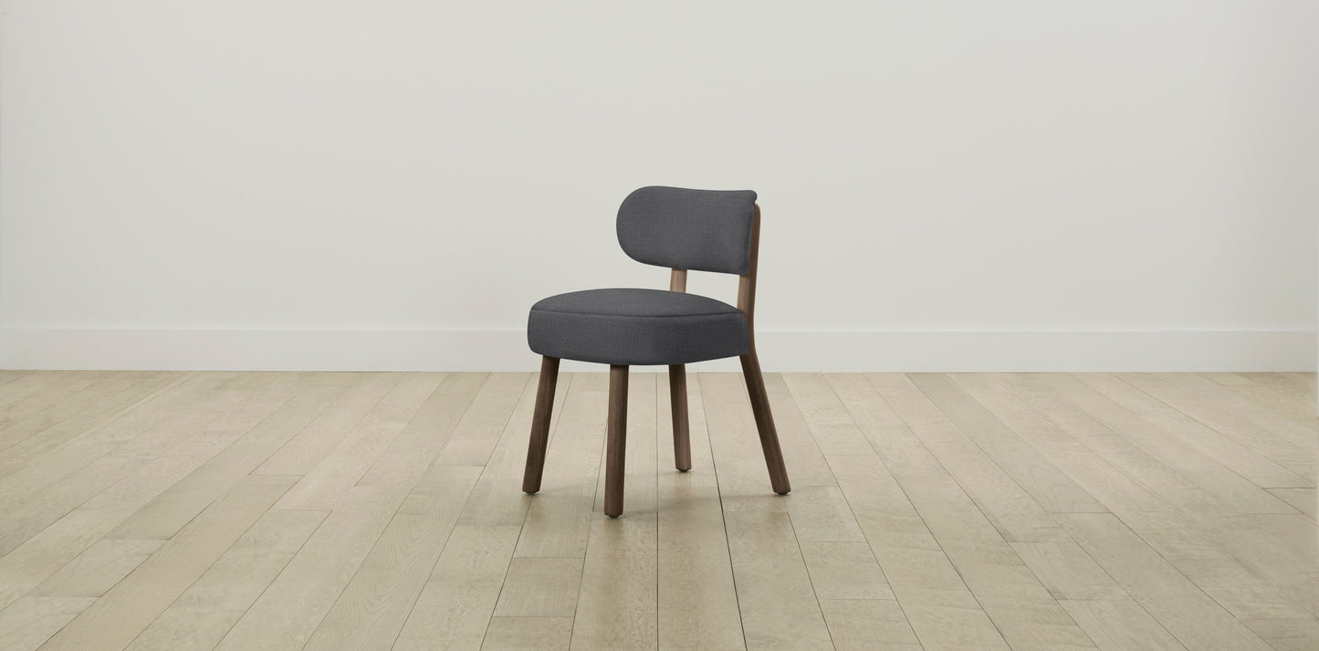 The Jane  - Performance Linen Graphite Dining Chair