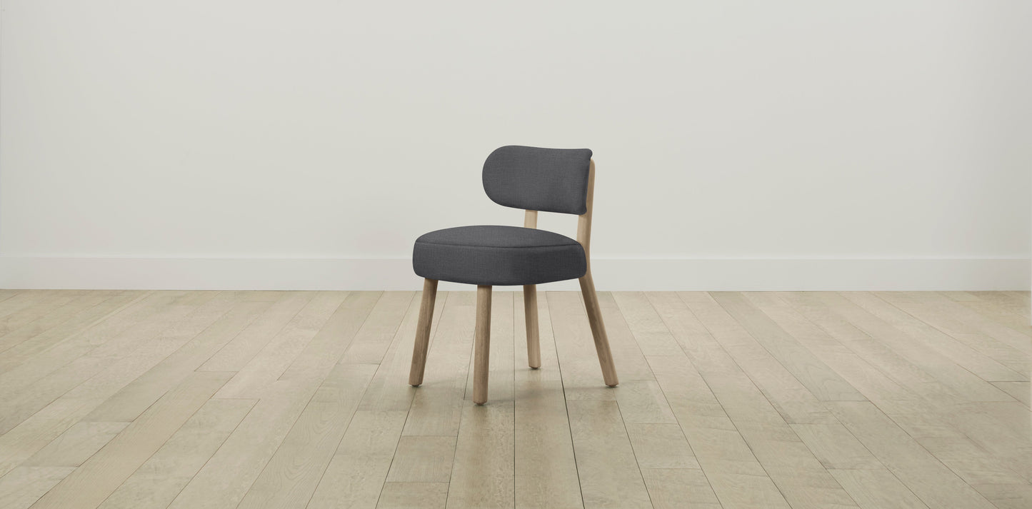 The Jane  - Performance Linen Graphite Dining Chair