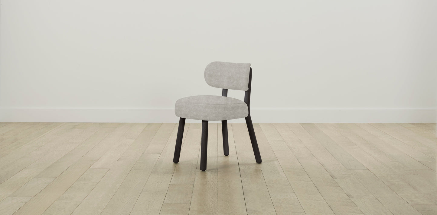 The Jane  - Performance Melange Weave Flint Dining Chair