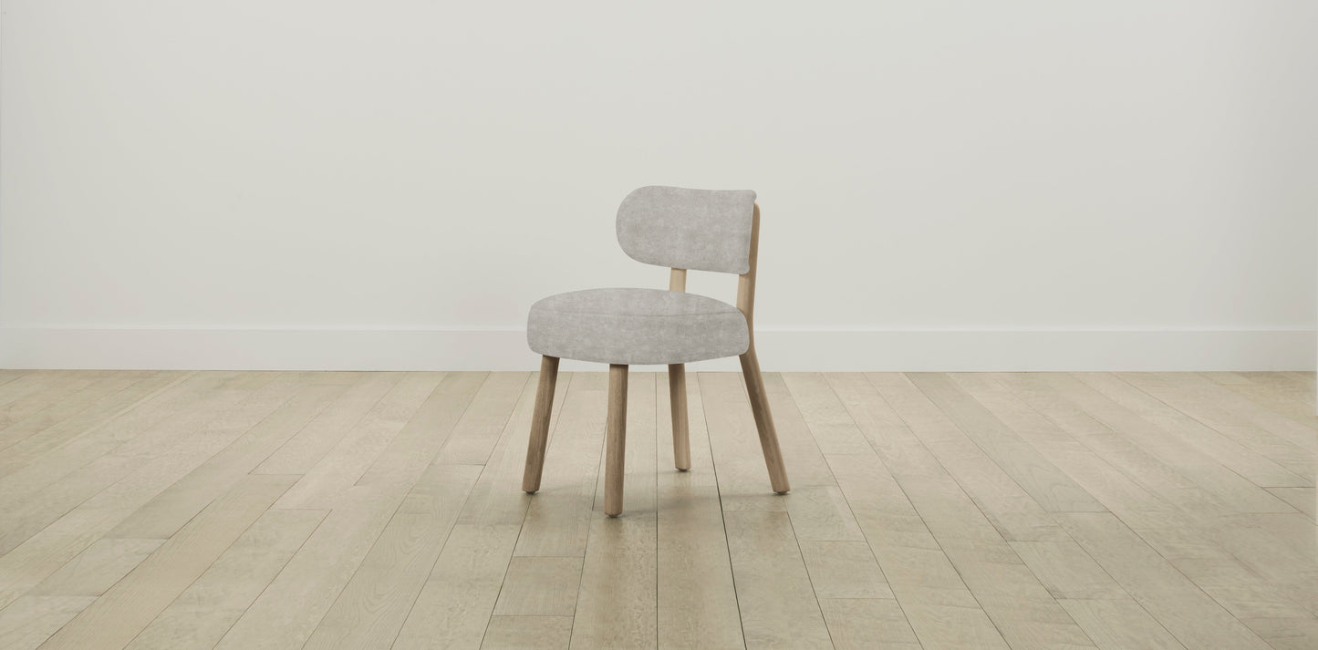 The Jane  - Performance Melange Weave Flint Dining Chair