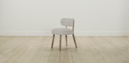 The Jane  - Performance Melange Weave Flint Dining Chair