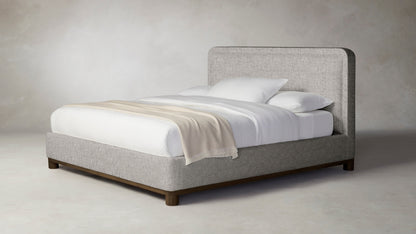 The Kent  - Belgian Linen Agate Bed - 41" Headboard