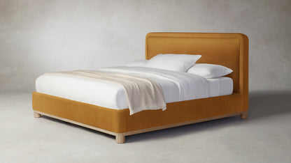 The Kent  - Mohair Amber Bed - 47" Headboard