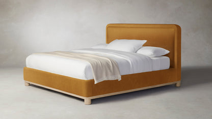 The Kent  - Mohair Amber Bed - 53" Headboard