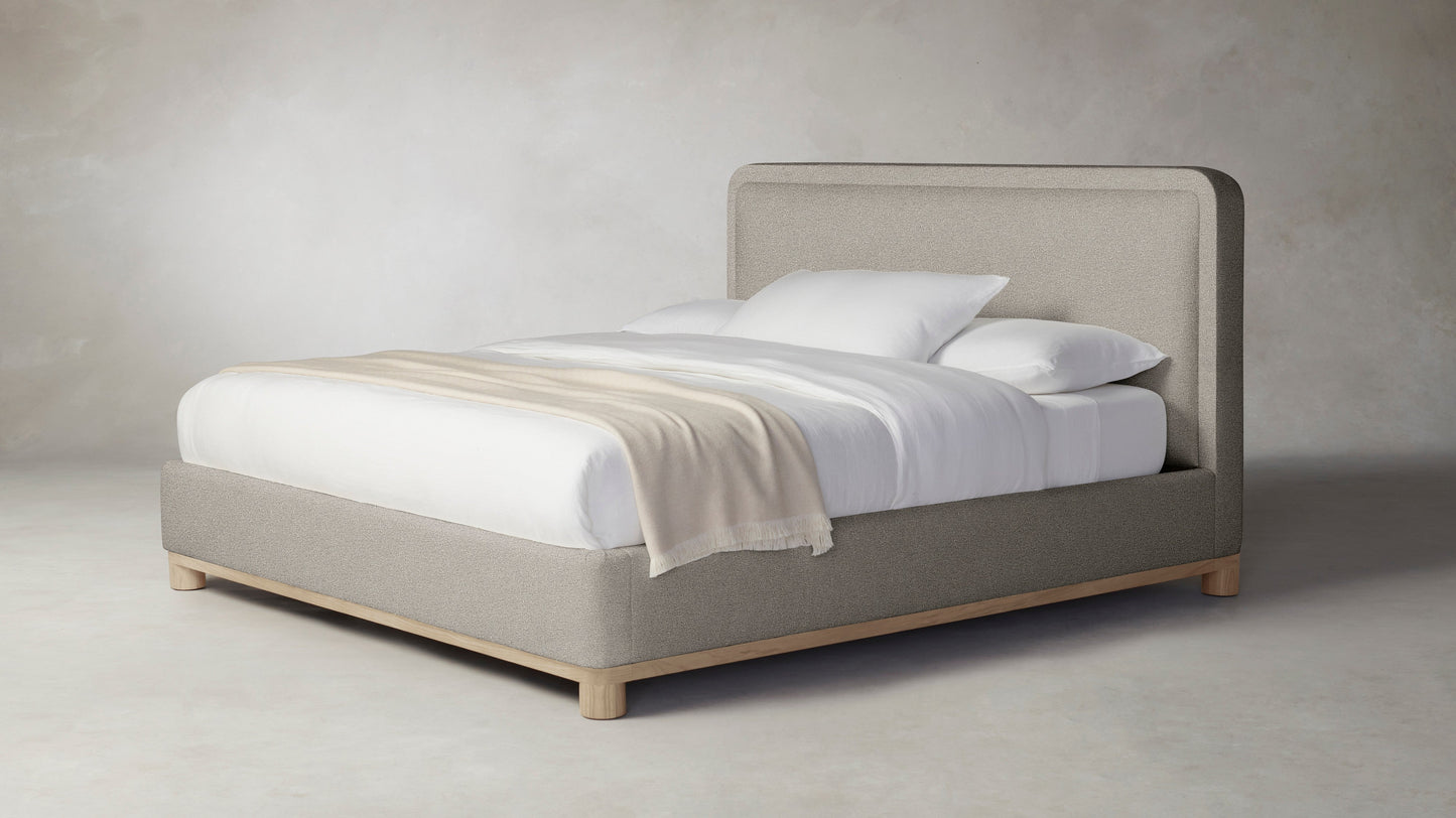 The Kent  - Performance Bouclé Morel Bed - 53" Headboard