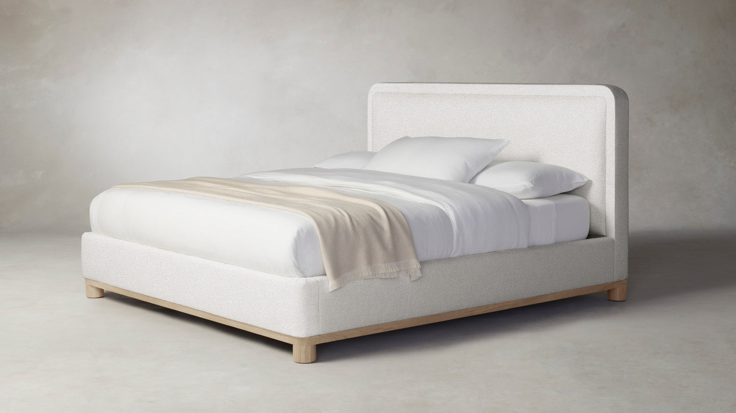 The Kent  - Performance Bouclé Polar Bed - 41" Headboard