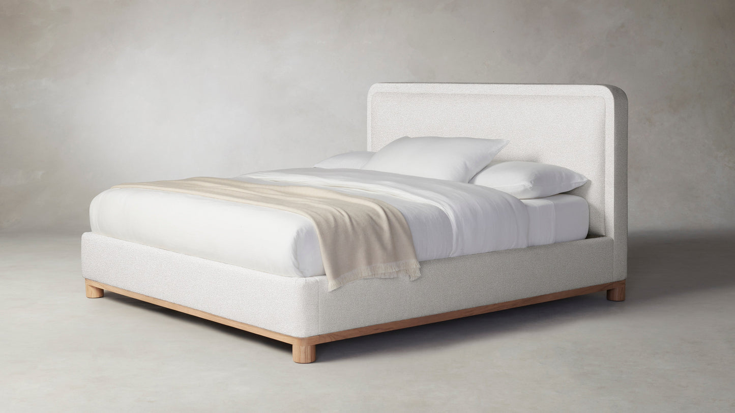 The Kent  - Performance Bouclé Polar Bed - 47" Headboard