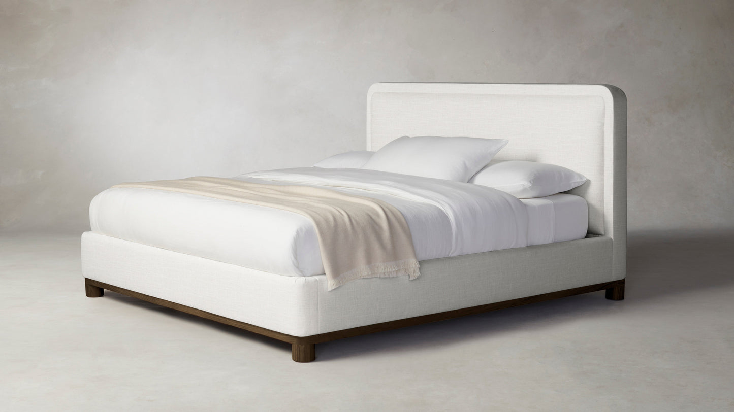 The Kent  - Performance Chenille Alabaster Bed - 53" Headboard