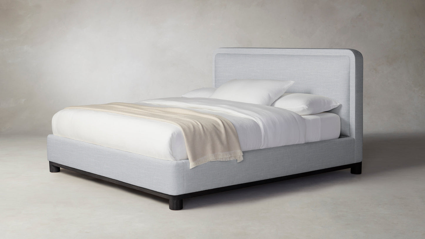 The Kent  - Performance Chenille Nickel Bed - 41" Headboard