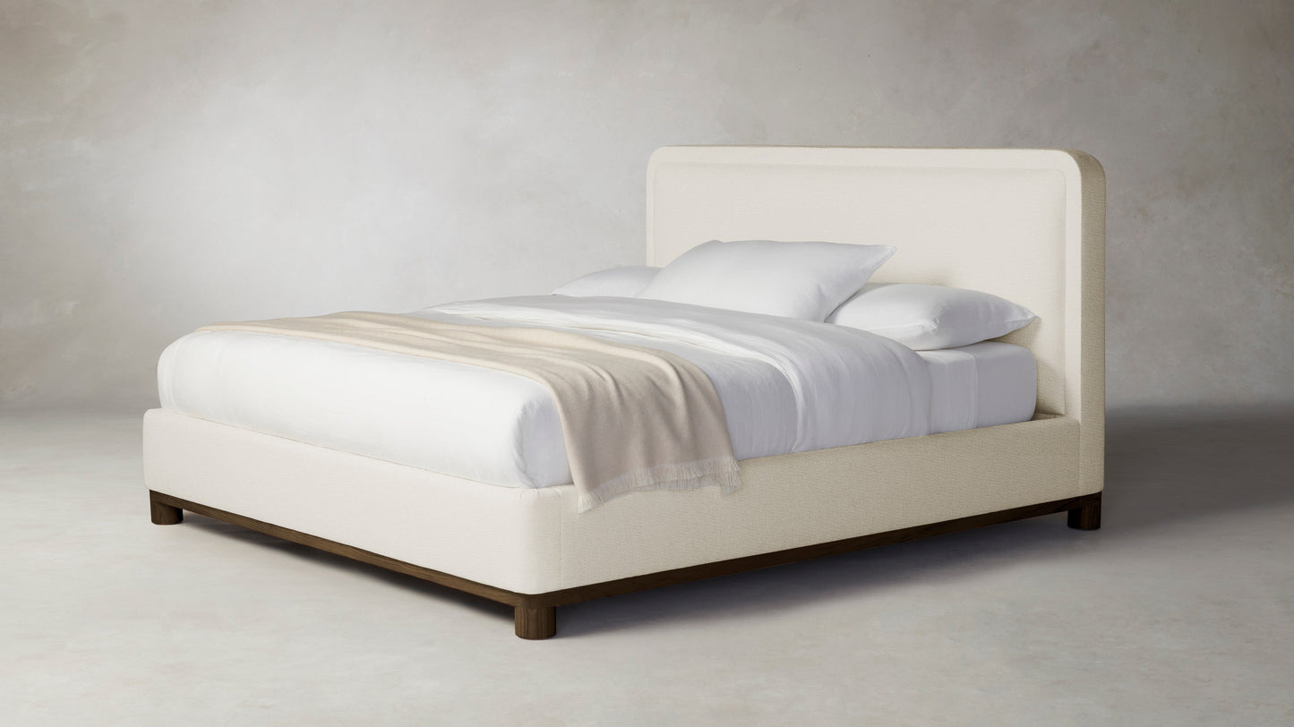 The Kent  - Performance Linen Creme Bed - 41" Headboard