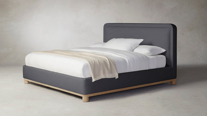 The Kent  - Performance Linen Graphite Bed - 47" Headboard