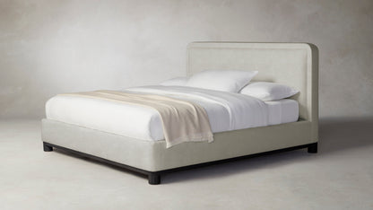 The Kent  - Performance Melange Weave Flint Bed - 47" Headboard