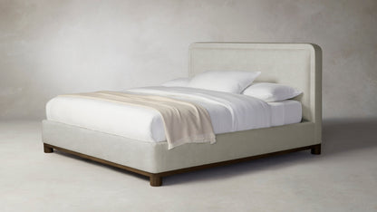 The Kent  - Performance Melange Weave Flint Bed - 41" Headboard