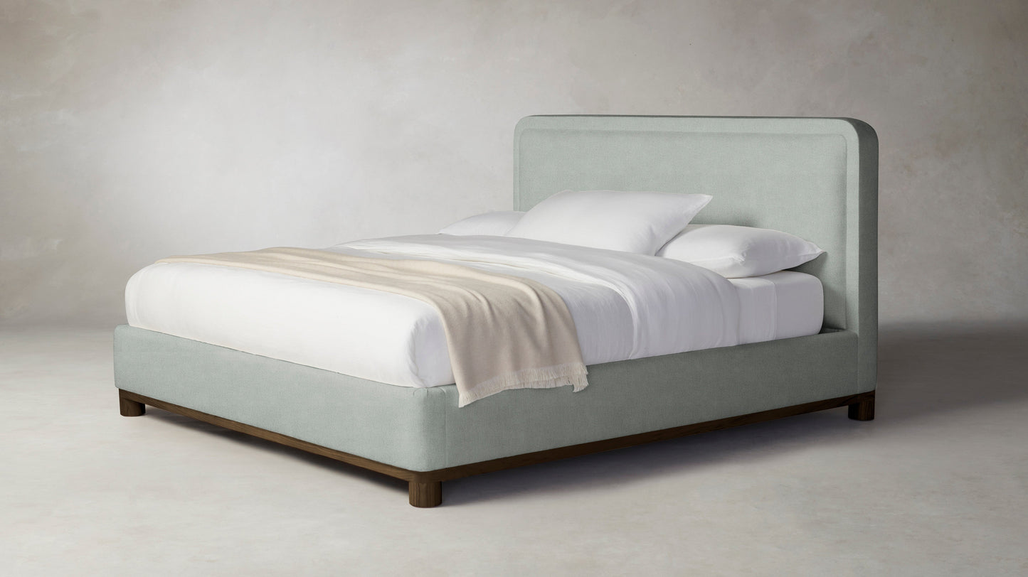 The Kent  - Performance Melange Weave Seaglass Bed - 47" Headboard