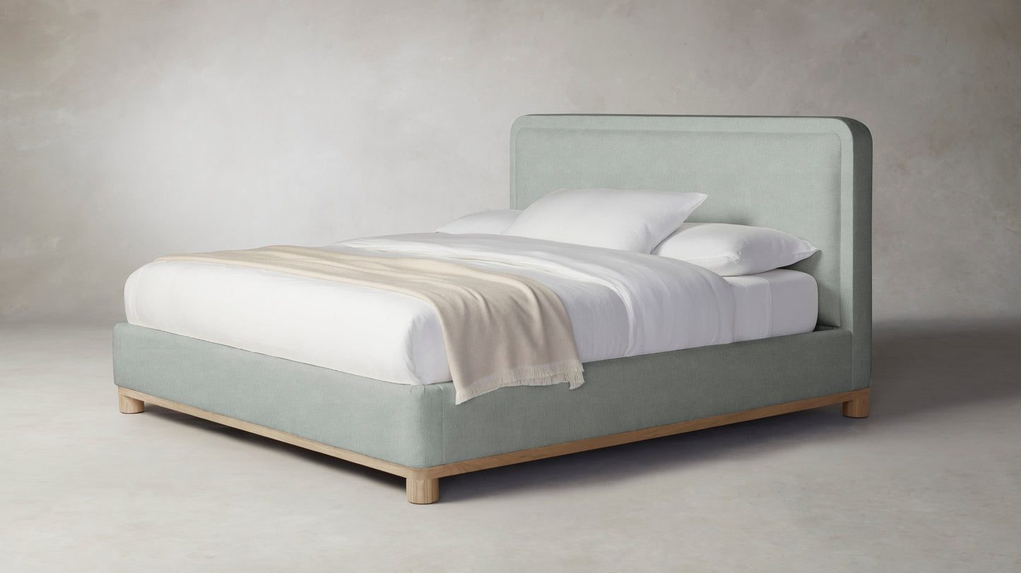 The Kent  - Performance Melange Weave Seaglass Bed - 53" Headboard