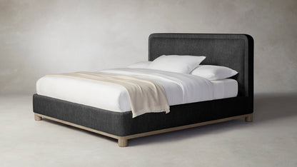 The Kent  - Performance Tweed Char Bed - 41" Headboard