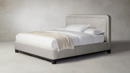 The Kent  - Performance Tweed Oatmeal Bed - 47" Headboard